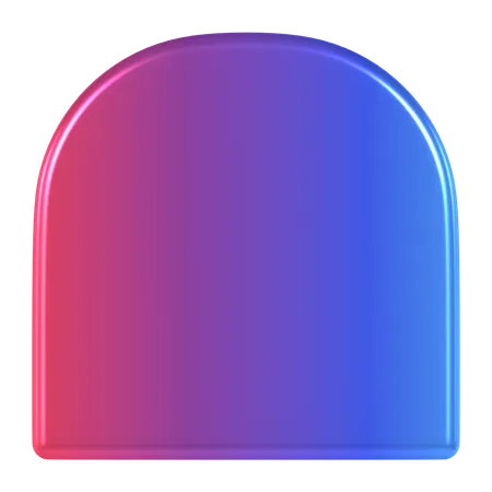 Rounded Rectangle  3D Icon