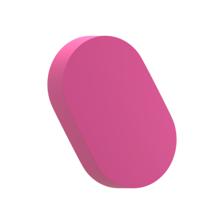 Rounded Rectangle 3  3D Icon