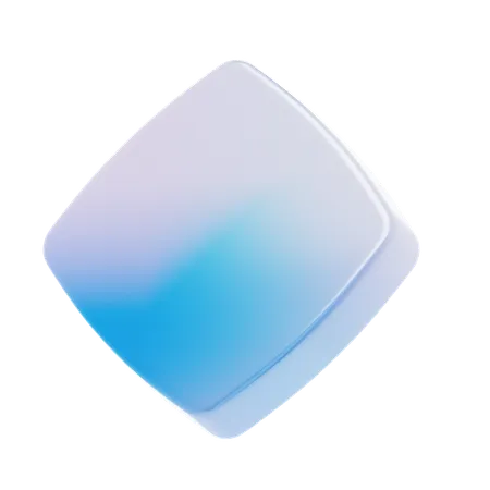 Rounded Rectangle Shape  3D Icon