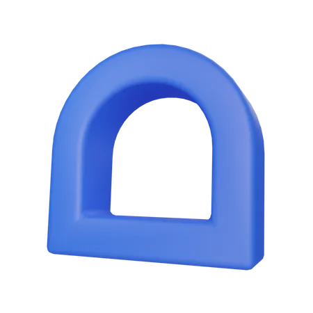 Rounded shape  3D Icon