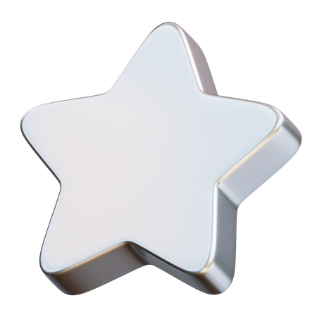 Rounded Star  3D Icon