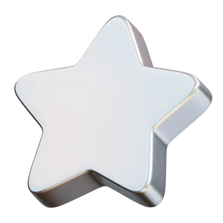Rounded Star  3D Icon