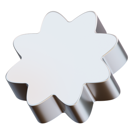 Rounded Star  3D Icon