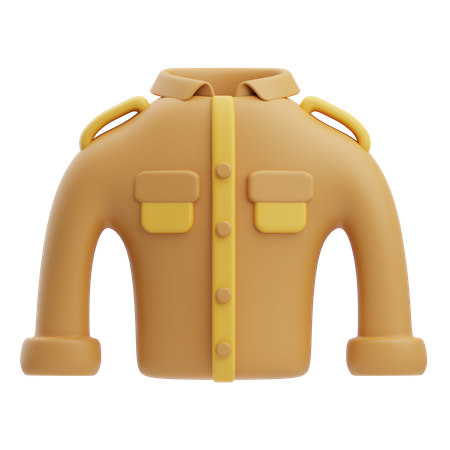 Roupa de veterano  3D Icon