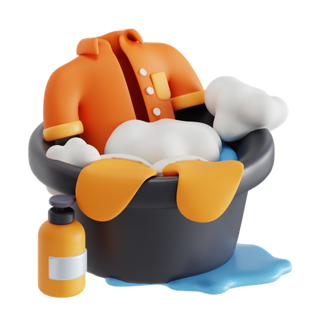 Lavar roupas  3D Icon