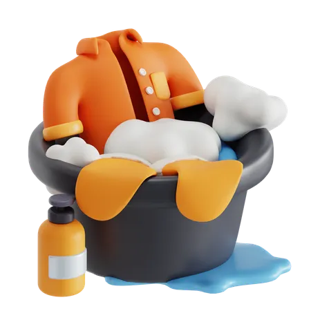 Lavar roupas  3D Icon
