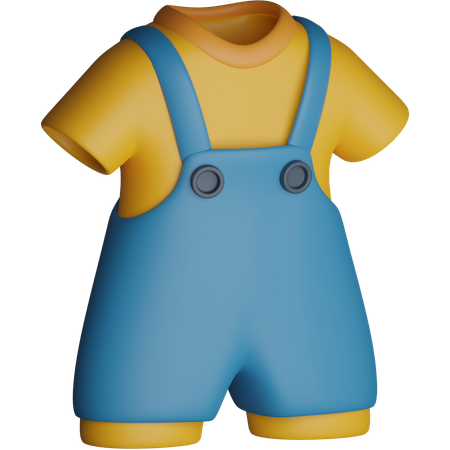Roupas infantis  3D Icon