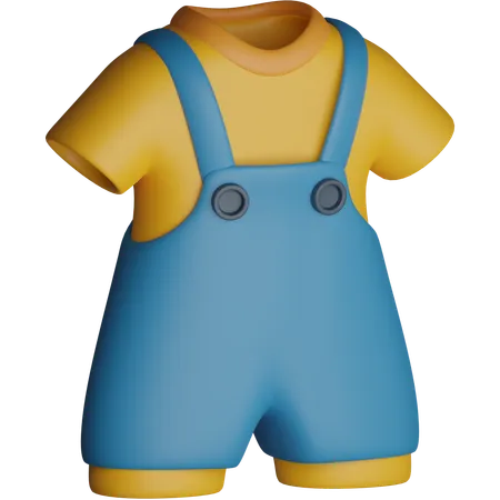 Roupas infantis  3D Icon