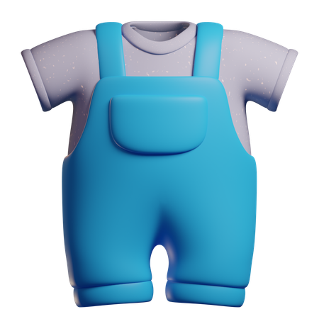 Roupas infantis  3D Icon