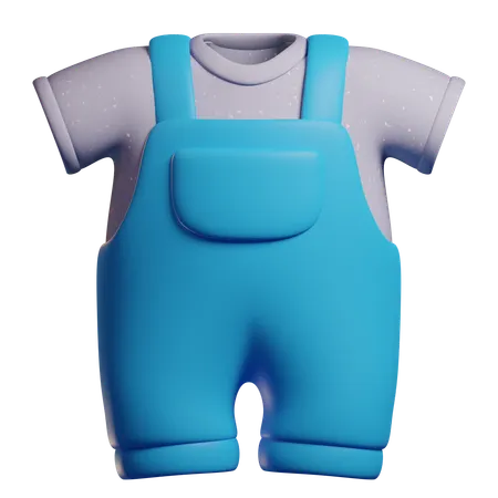Roupas infantis  3D Icon