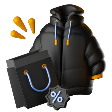 Venda de roupas  3D Icon