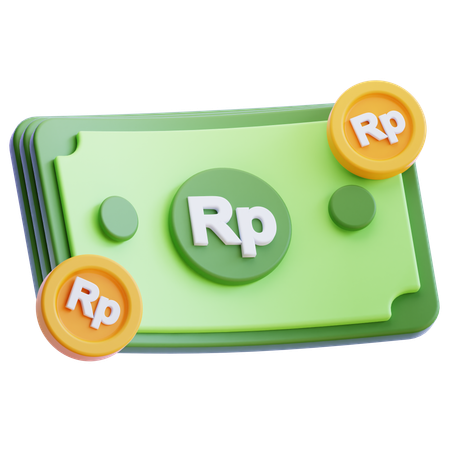 Roupie  3D Icon