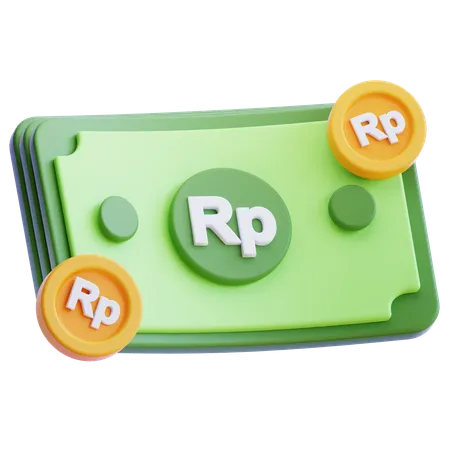 Roupie  3D Icon