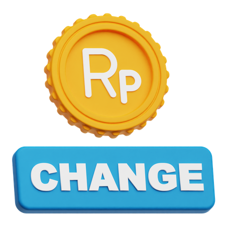 Changement de roupie  3D Icon