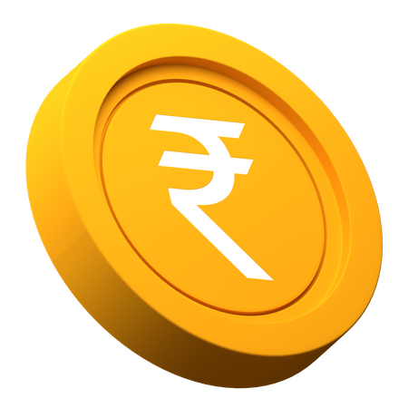 Roupie indienne  3D Icon
