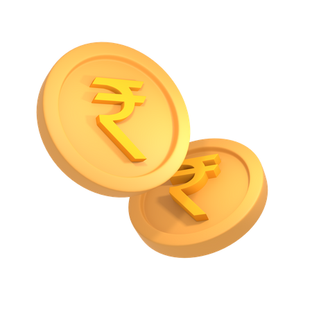 Roupie indienne  3D Icon