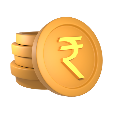 Roupie indienne  3D Icon