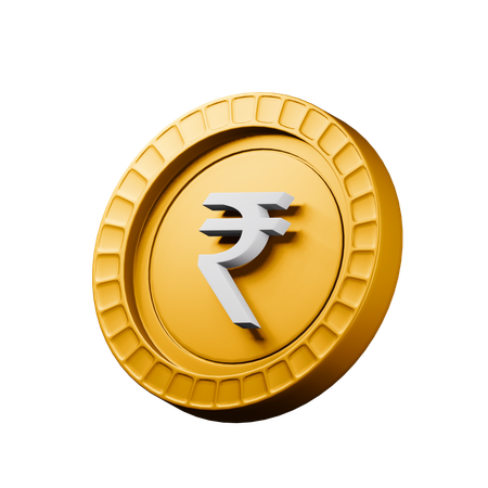Roupie indienne  3D Icon