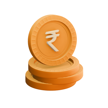 Roupie indienne  3D Icon