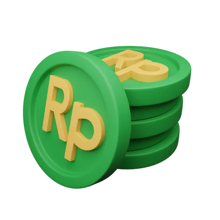 Roupie indonésienne  3D Icon