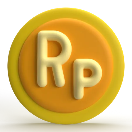 Roupie indonésienne  3D Icon