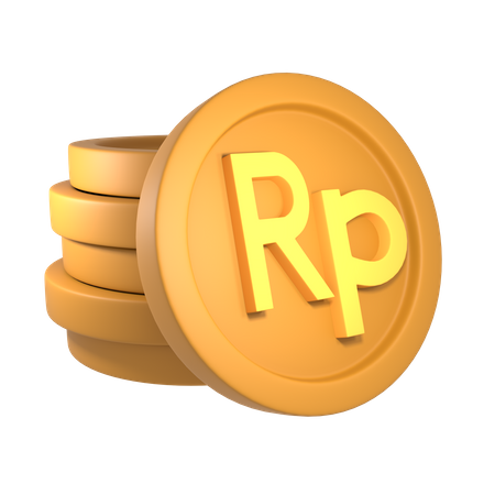 Roupie indonésienne  3D Icon