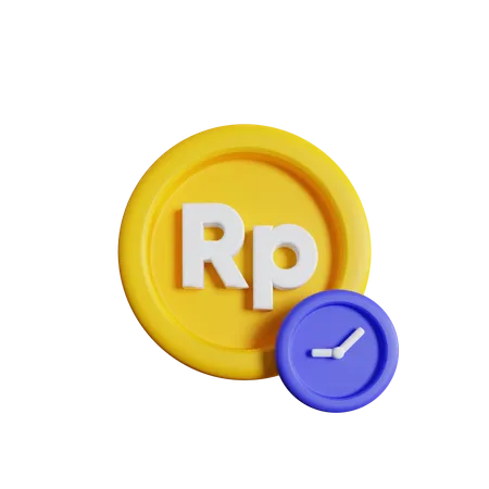 Heures de roupie  3D Icon