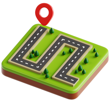 Itinéraire  3D Icon