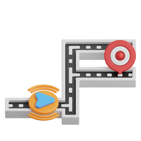 Itinéraire  3D Icon