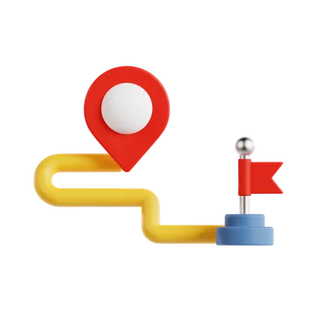 Route  3D Icon