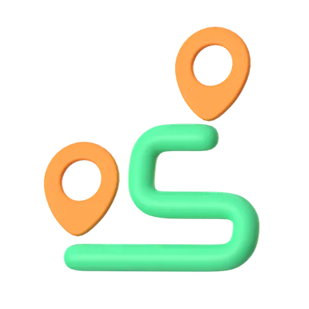 Route  3D Icon