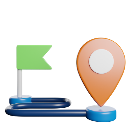 Route  3D Icon