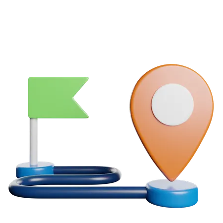 Route  3D Icon