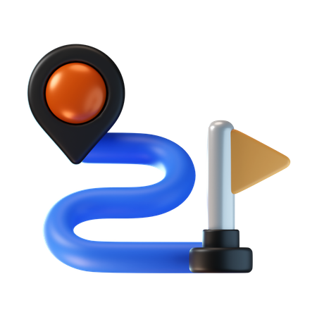 Route  3D Icon