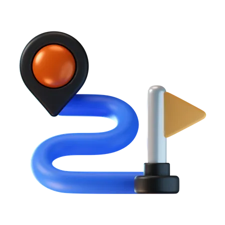 Route  3D Icon