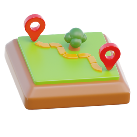 Route  3D Icon