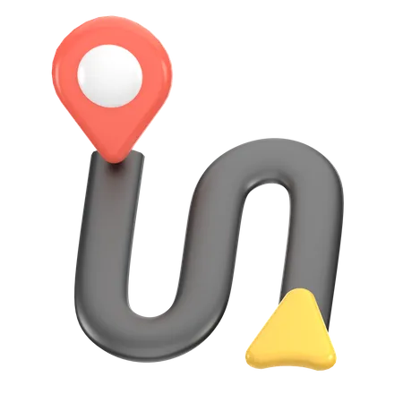 Route  3D Icon