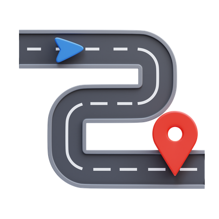 Route  3D Icon