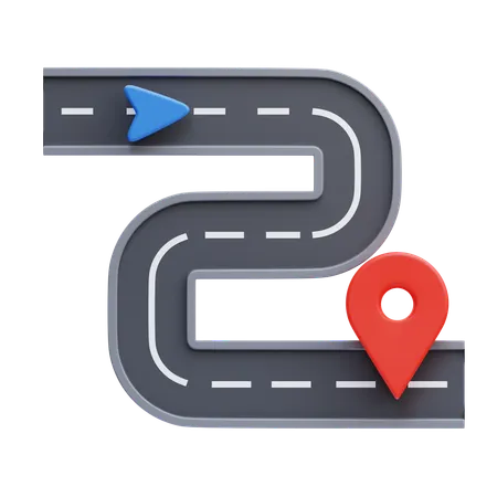 Route  3D Icon