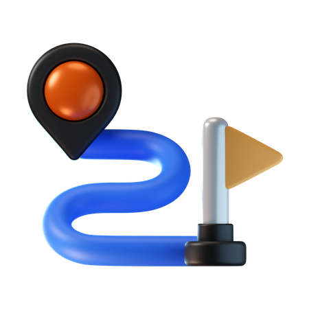 Route  3D Icon