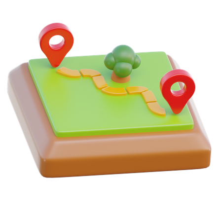Route  3D Icon