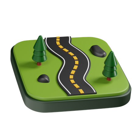 Route  3D Illustration