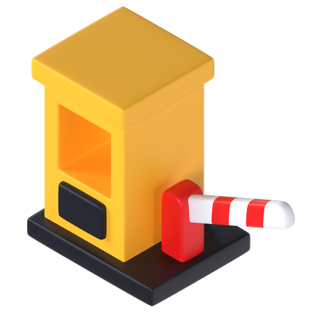 Route à péage  3D Icon