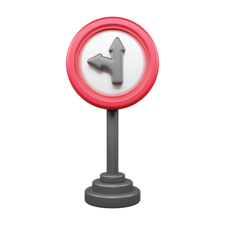 Route de jonction en Y  3D Icon