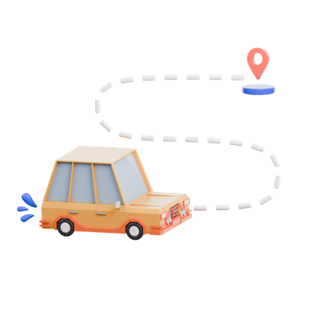Route Delivery  3D Icon
