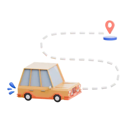 Route Delivery  3D Icon