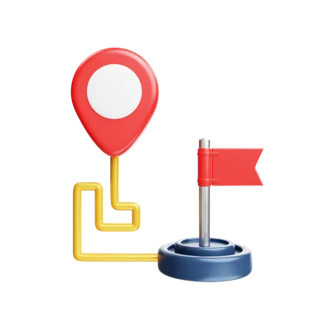 Route Destination  3D Icon