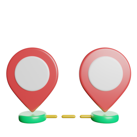 Route Distance  3D Icon