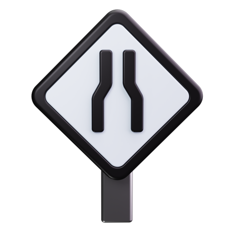 Route étroite  3D Icon