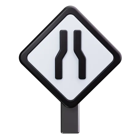 Route étroite  3D Icon